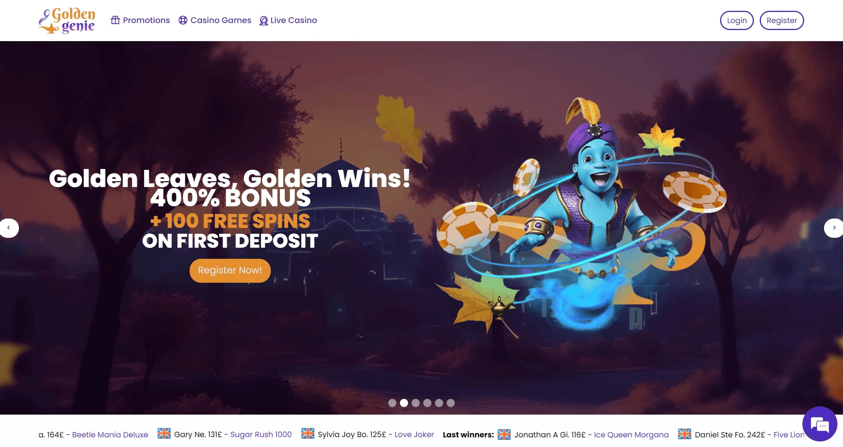 Golden Genie Main Screenshot