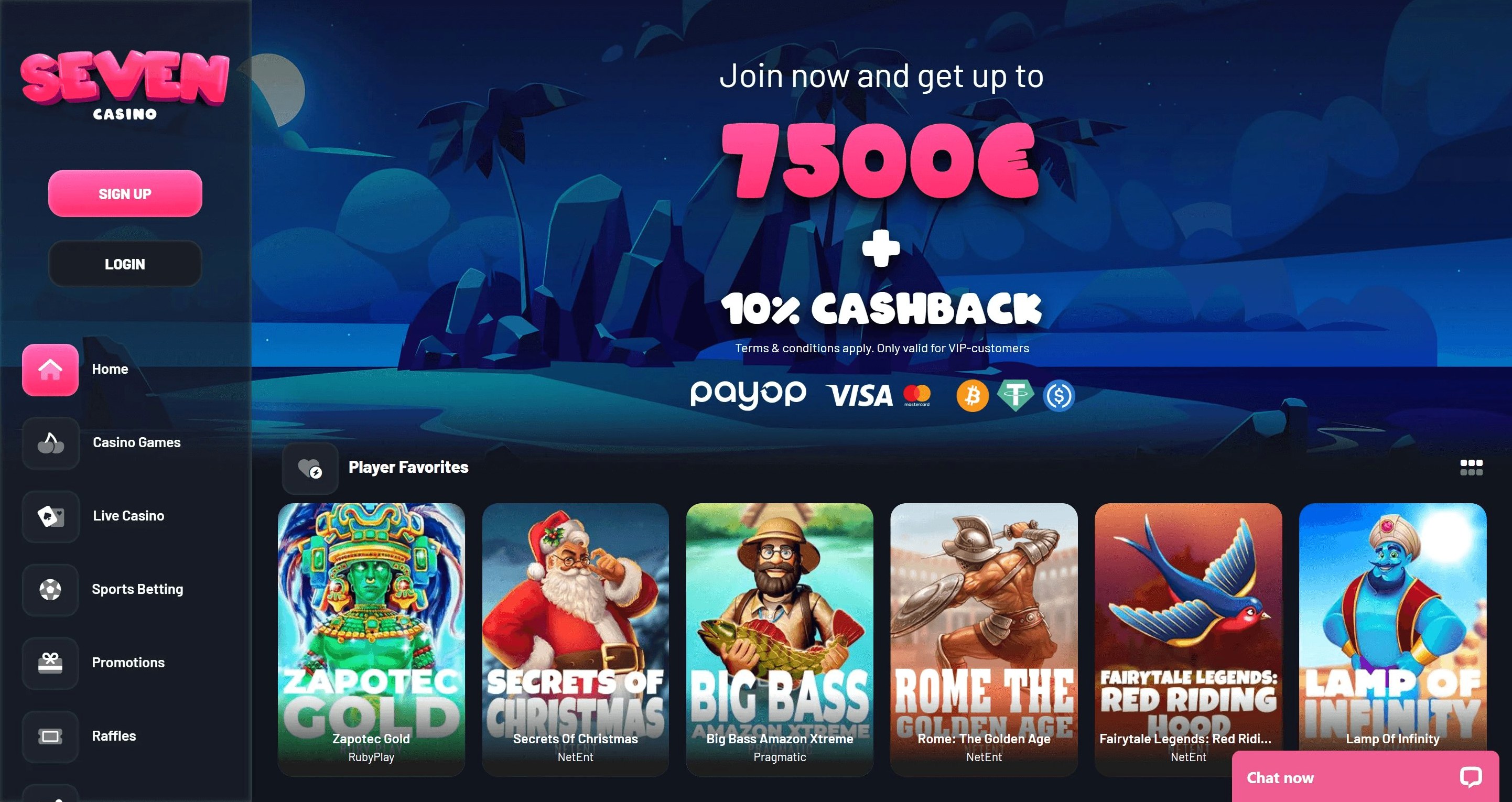 Seven Casino Main Screenshot