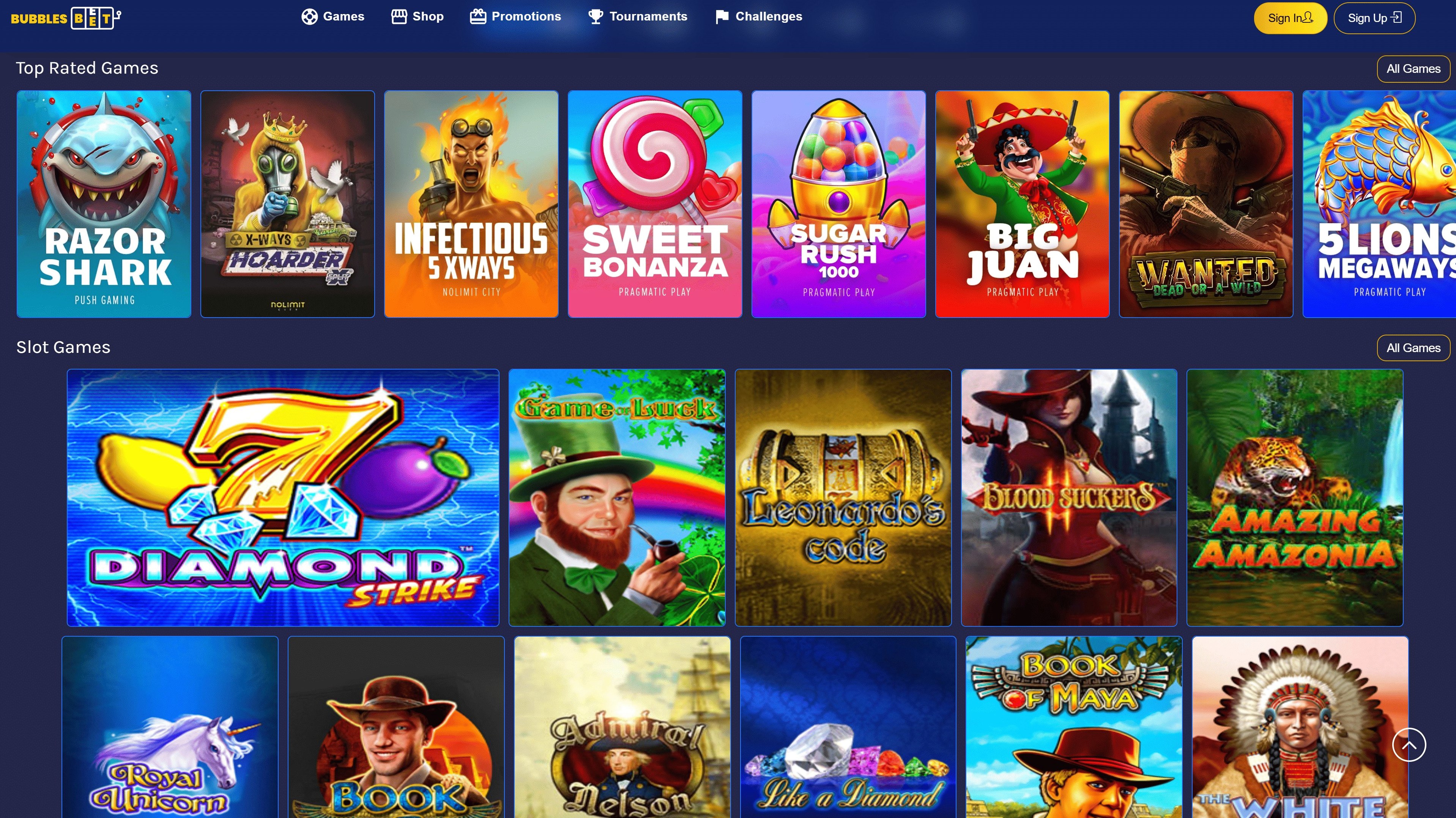 Bubbles Bet Games Screenshot